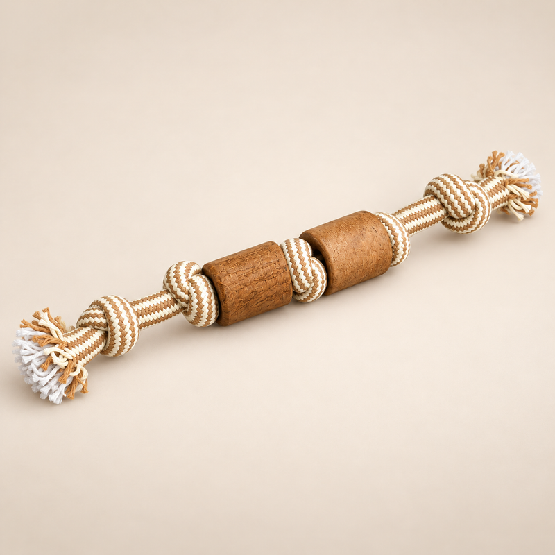 Juguetes P-AW - Mordedor de madera de café - Trail Born Tug