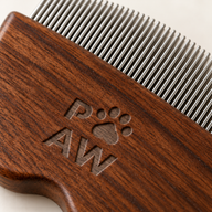 Herramientas de aseo PAW - Peine para pulgas y zonas delicadas - Nogal