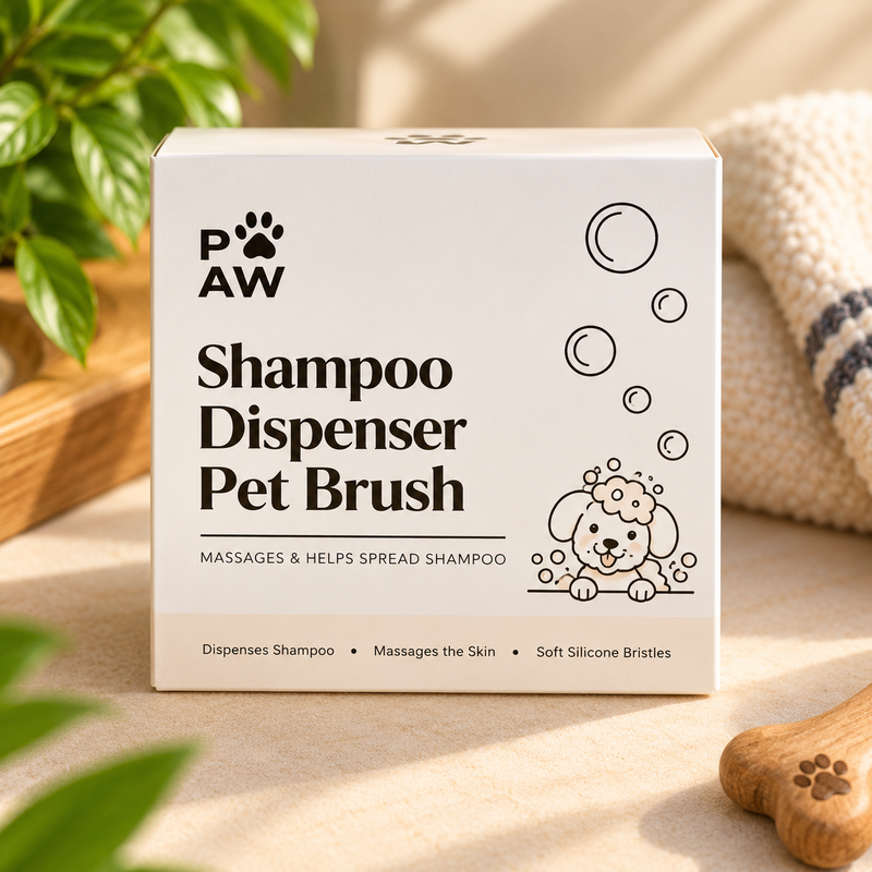 Herramientas de aseo PAW - Champú y masaje fácil de lavar - Cerdas de silicona