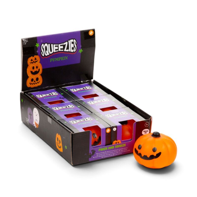 Juguete antiestrés de calabaza espeluznante