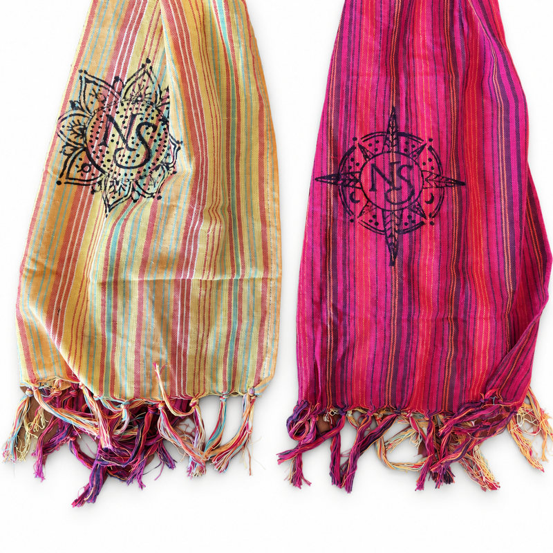 Pack de inicio de pañuelos de bendición de viaje Nomad Sari – 72 pañuelos + expositor GRATIS