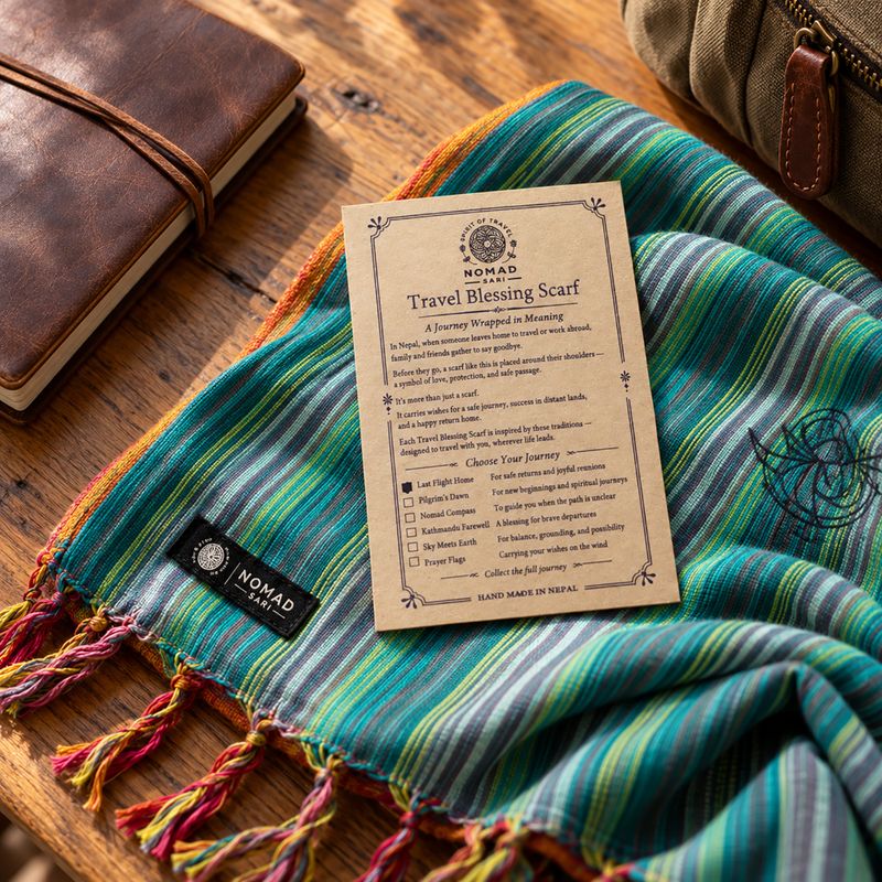 Pack de inicio de pañuelos de bendición de viaje Nomad Sari – 36 pañuelos