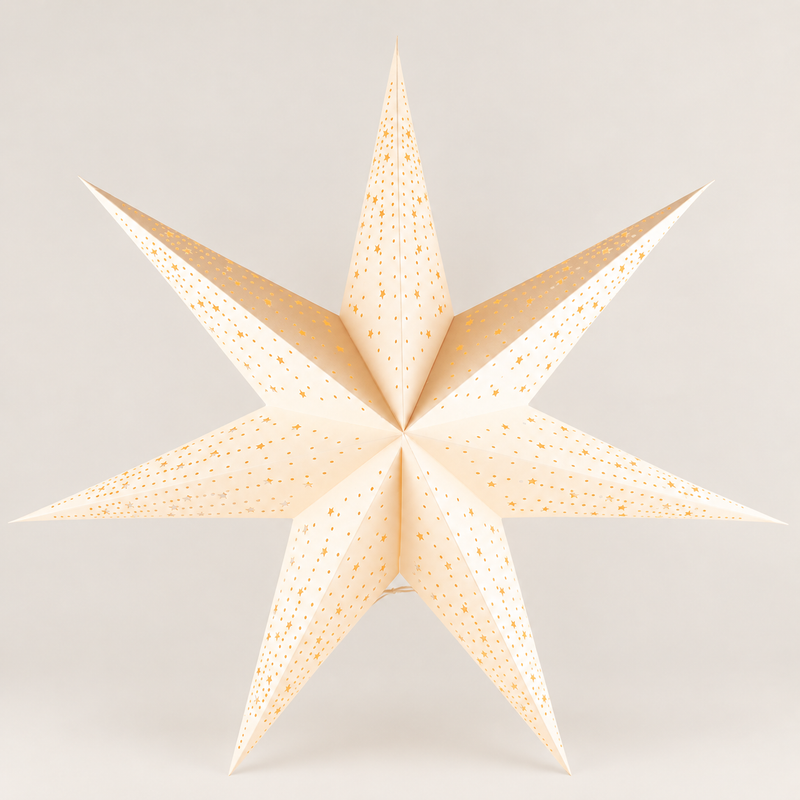 Lámpara de estrella – Crema relajante – Siete puntas – 60 cm