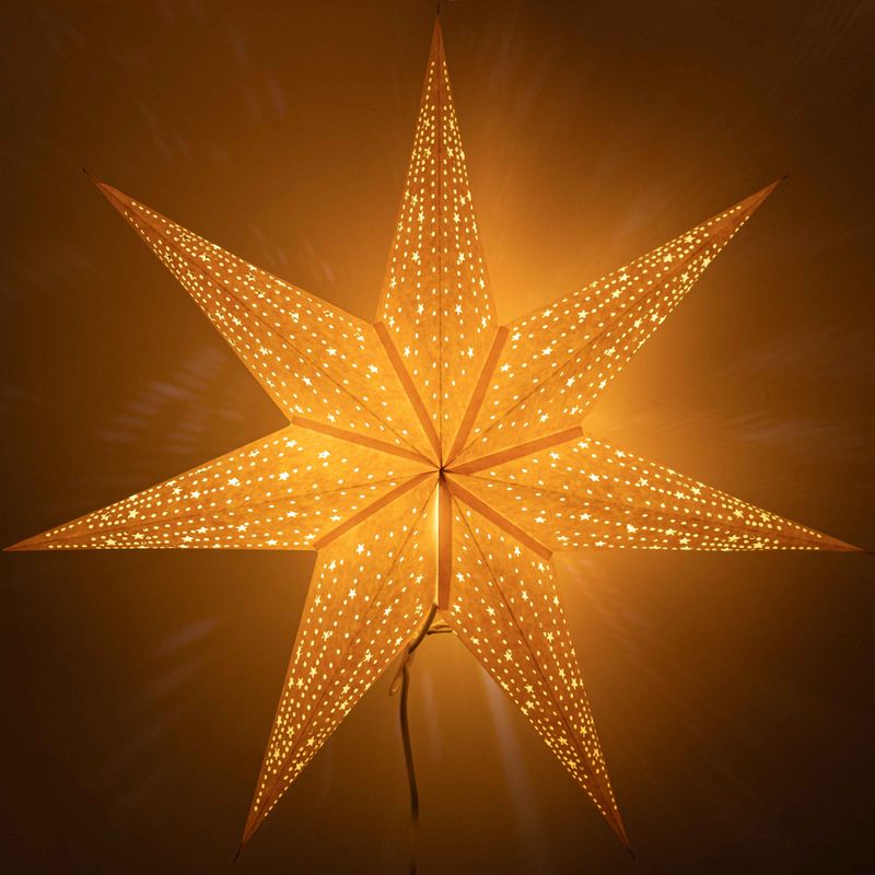 Lámpara de estrella – Crema relajante – Siete puntas – 60 cm