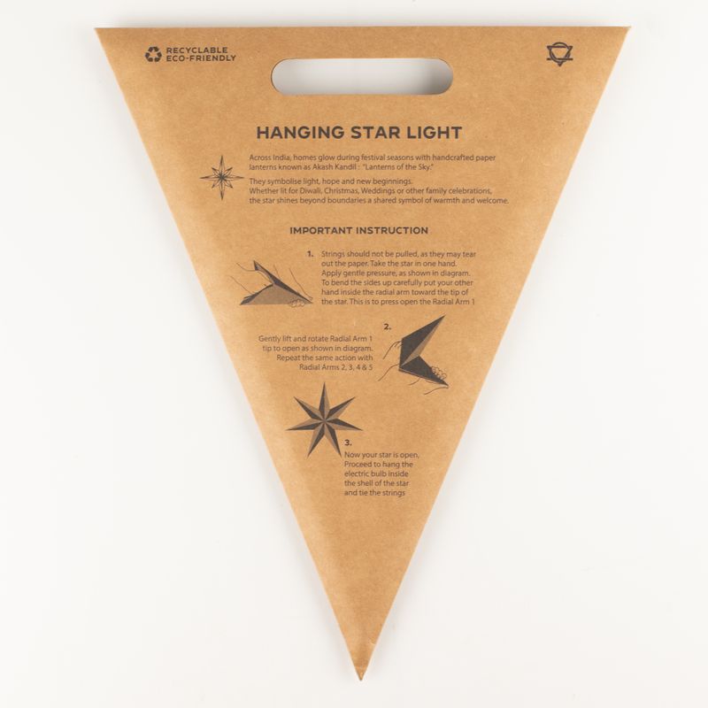 Lámpara de estrella – Crema relajante – Siete puntas – 60 cm