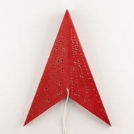 Lámpara de estrella – Rojo de la suerte – Siete puntas – 60 cm