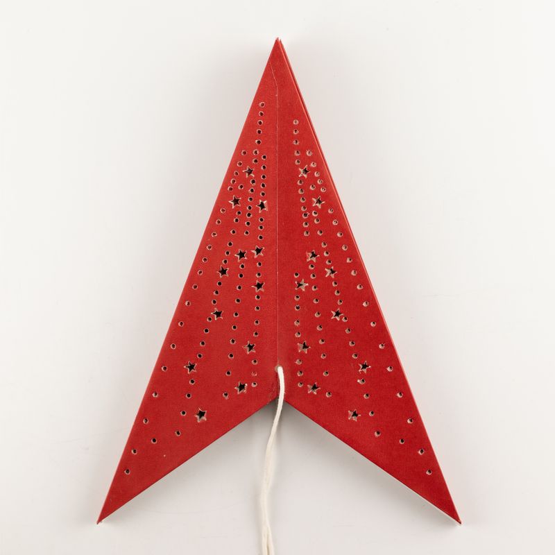 Lámpara de estrella – Rojo de la suerte – Siete puntas – 60 cm