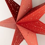 Lámpara de estrella – Rojo de la suerte – Siete puntas – 60 cm
