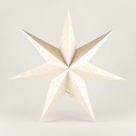 Lámpara de estrella – Blanco clásico – Siete puntas – 60 cm
