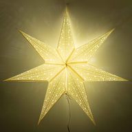 Lámpara de estrella – Blanco clásico – Siete puntas – 60 cm