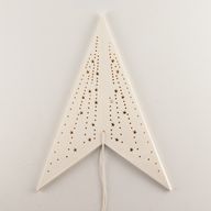 Lámpara de estrella – Blanco clásico – Siete puntas – 60 cm