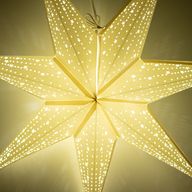 Lámpara de estrella – Blanco clásico – Siete puntas – 60 cm