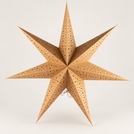 Lámpara de estrella – Marrón natural – Siete puntas – 60 cm