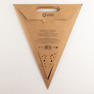 Lámpara de estrella – Marrón natural – Siete puntas – 60 cm