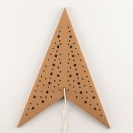 Lámpara de estrella – Marrón natural – Siete puntas – 60 cm