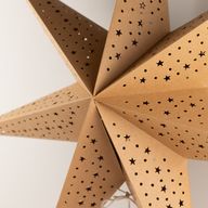 Lámpara de estrella – Marrón natural – Siete puntas – 60 cm