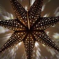 Lámpara de estrella – Marrón natural – Siete puntas – 60 cm