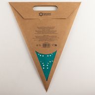 Lámpara de estrella – Festival verde – Cinco puntas – 60 cm
