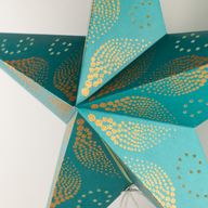Lámpara de estrella – Festival verde – Cinco puntas – 60 cm