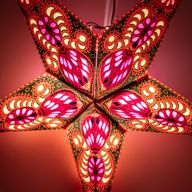 Lámpara de estrella – Fire Festival de cinco puntas – 60 cm