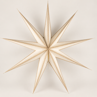 Lámpara de estrella - Super Nova Champagne Glitter de nueve puntas - 90cm