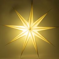 Lámpara de estrella - Super Nova Champagne Glitter de nueve puntas - 90cm