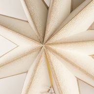 Lámpara de estrella - Super Nova Champagne Glitter de nueve puntas - 90cm