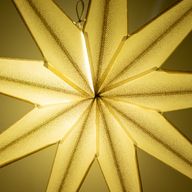 Lámpara de estrella - Super Nova Champagne Glitter de nueve puntas - 90cm