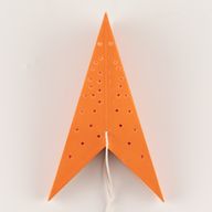 Lámpara de estrella – Luces naranjas de nueve puntas – 45 cm