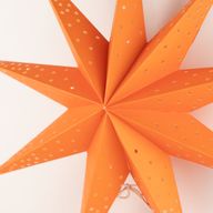 Lámpara de estrella – Luces naranjas de nueve puntas – 45 cm