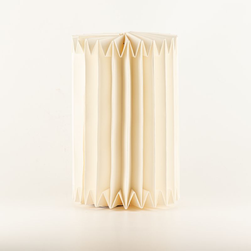 Aplique de pared de papel plisado estilo escandinavo