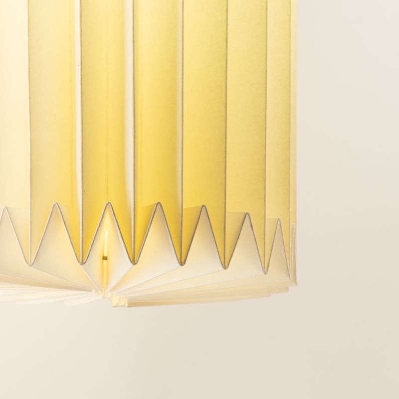Aplique de pared de papel plisado estilo escandinavo