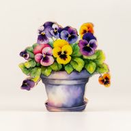 Plantas decorativas de madera – Mini pensamiento