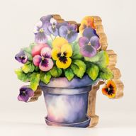 Plantas de madera para el hogar - Pensamiento mediano