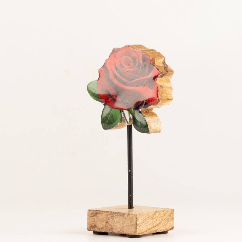 Plantas de madera para el hogar - Mini rosa individual