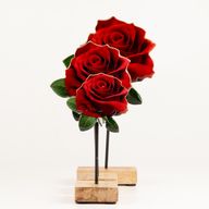 Plantas de madera para el hogar - Mini rosa individual