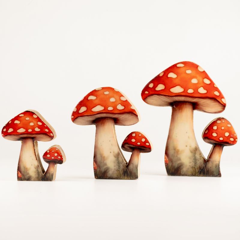 Plantas de madera para el hogar – Seta grande de sombrero rojo
