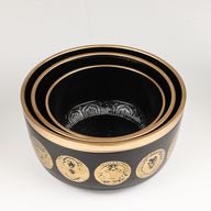 Cuencos Zodiak negros - Set de 3 - 15cm 19cm 20cm