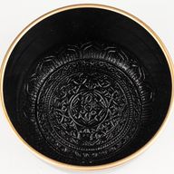 TRUE NORTH - Set de cuenco tibetano negro - 15x7,5 cm