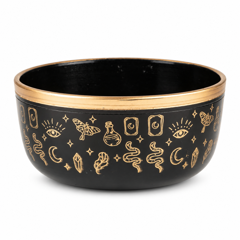 ALIGN - Set de cuenco tibetano negro - 15x7.5cm
