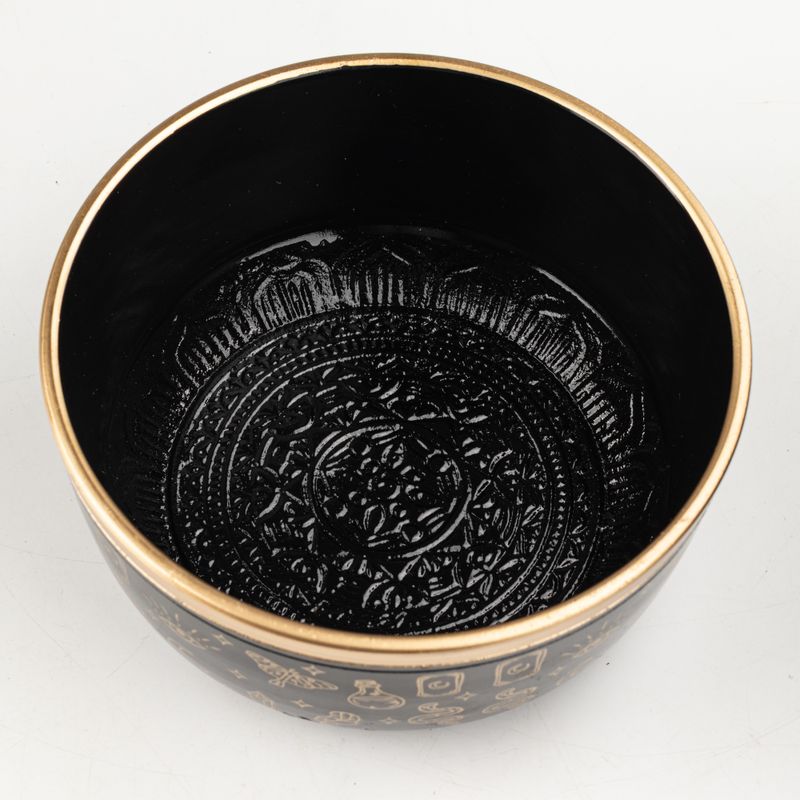 ALIGN - Set de cuenco tibetano negro - 15x7.5cm