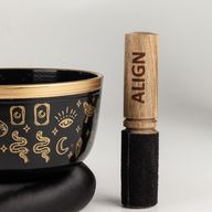 ALIGN - Set de cuenco tibetano negro - 15x7.5cm