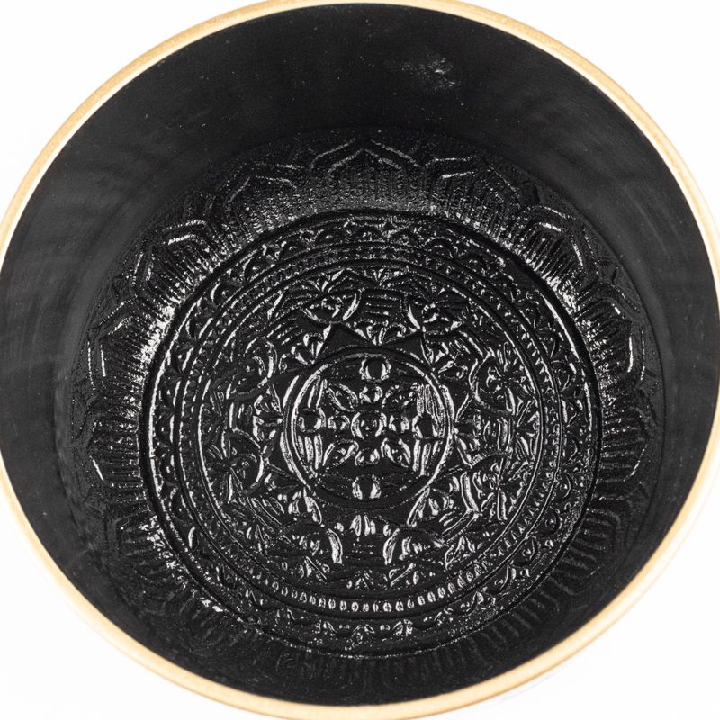 FOCUS - Set de cuenco tibetano negro - 15x7.5cm