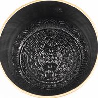 FOCUS - Set de cuenco tibetano negro - 15x7.5cm