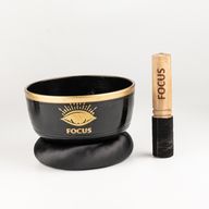 FOCUS - Set de cuenco tibetano negro - 15x7.5cm