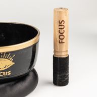 FOCUS - Set de cuenco tibetano negro - 15x7.5cm