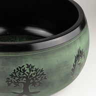 Cuenco tibetano grande - Salvia - 32x15cm - Diseño 3