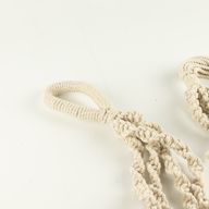 Colgador de macramé sencillo para macetas - Natural