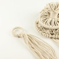 Colgador de macramé para macetas - Natural