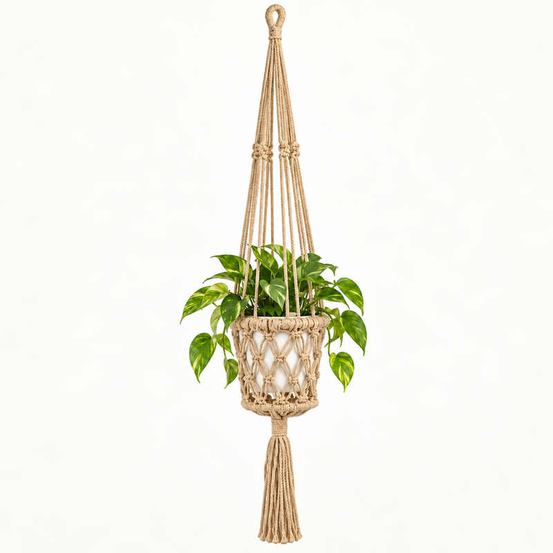 Colgador de macramé para macetas - Camal